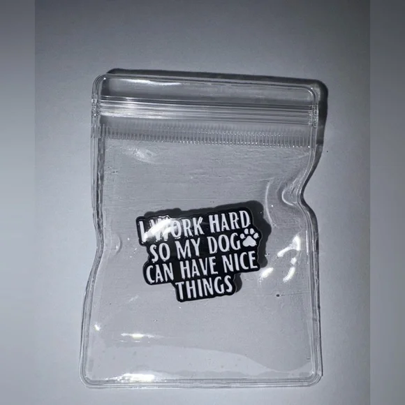 NEW! 3/$15 Black and White Dog Lover Enamel Pin (Unisex) - Picture 2 of 4